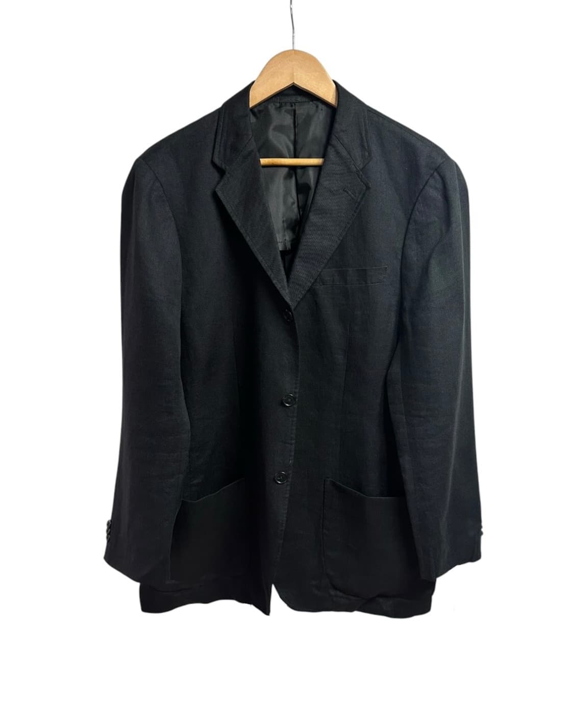 일본 유니클로 린넨 블레이져 자켓 블랙 XL size 상품이미지2