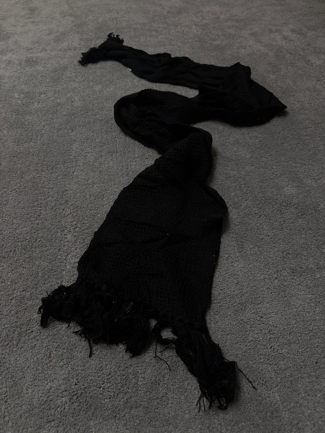 Vintage v-kei punk mood black scarf 상품이미지1