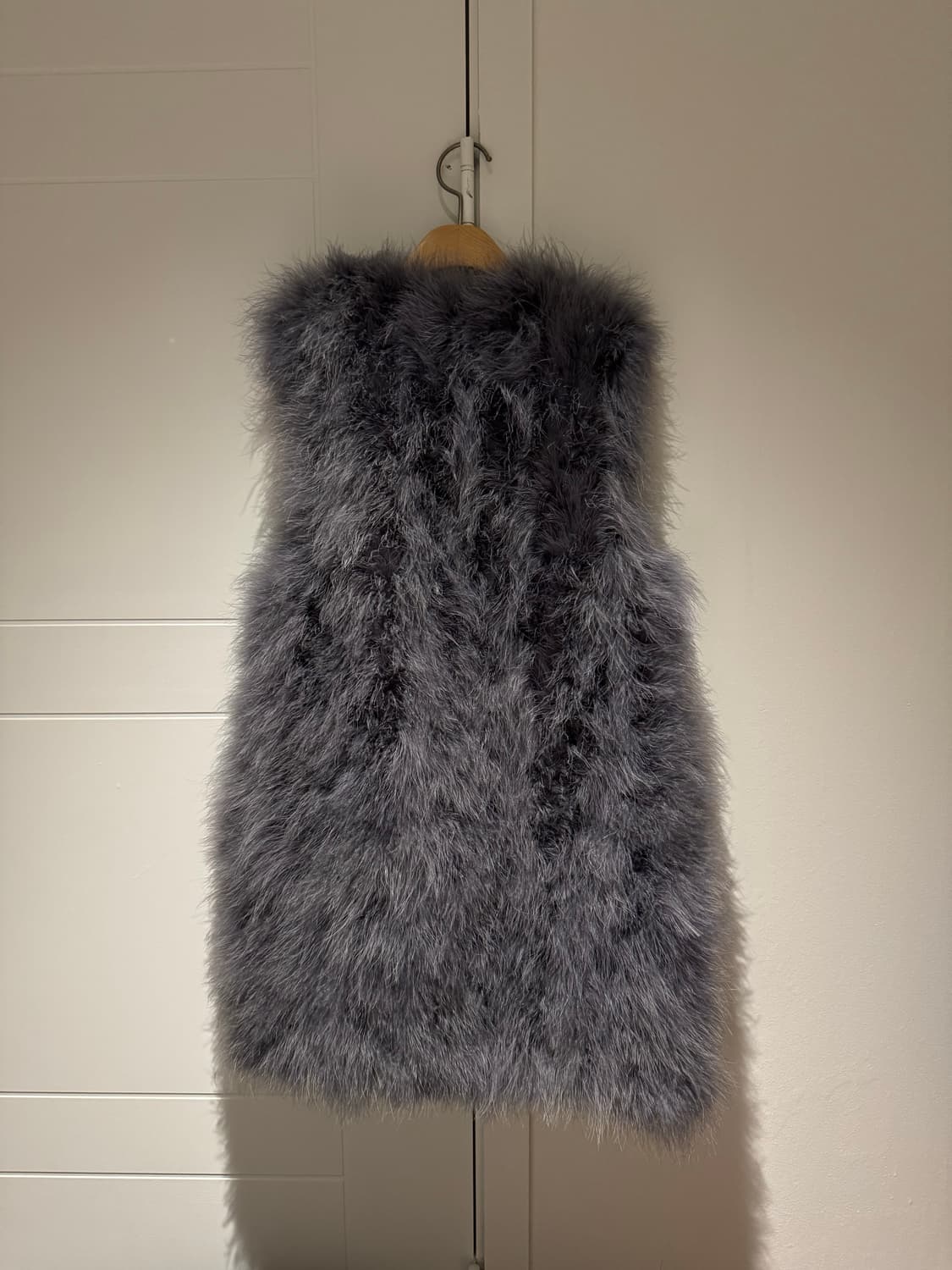 빈티지 타조 퍼 베스트 상품이미지2