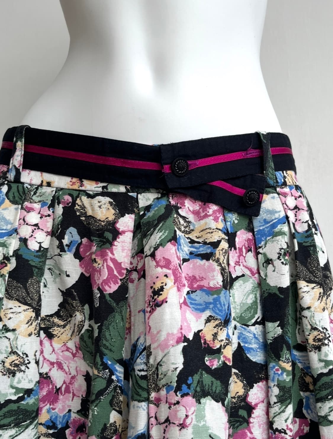 meico 로즈가든 플라워 레이스 플레어 스커트 상품이미지3