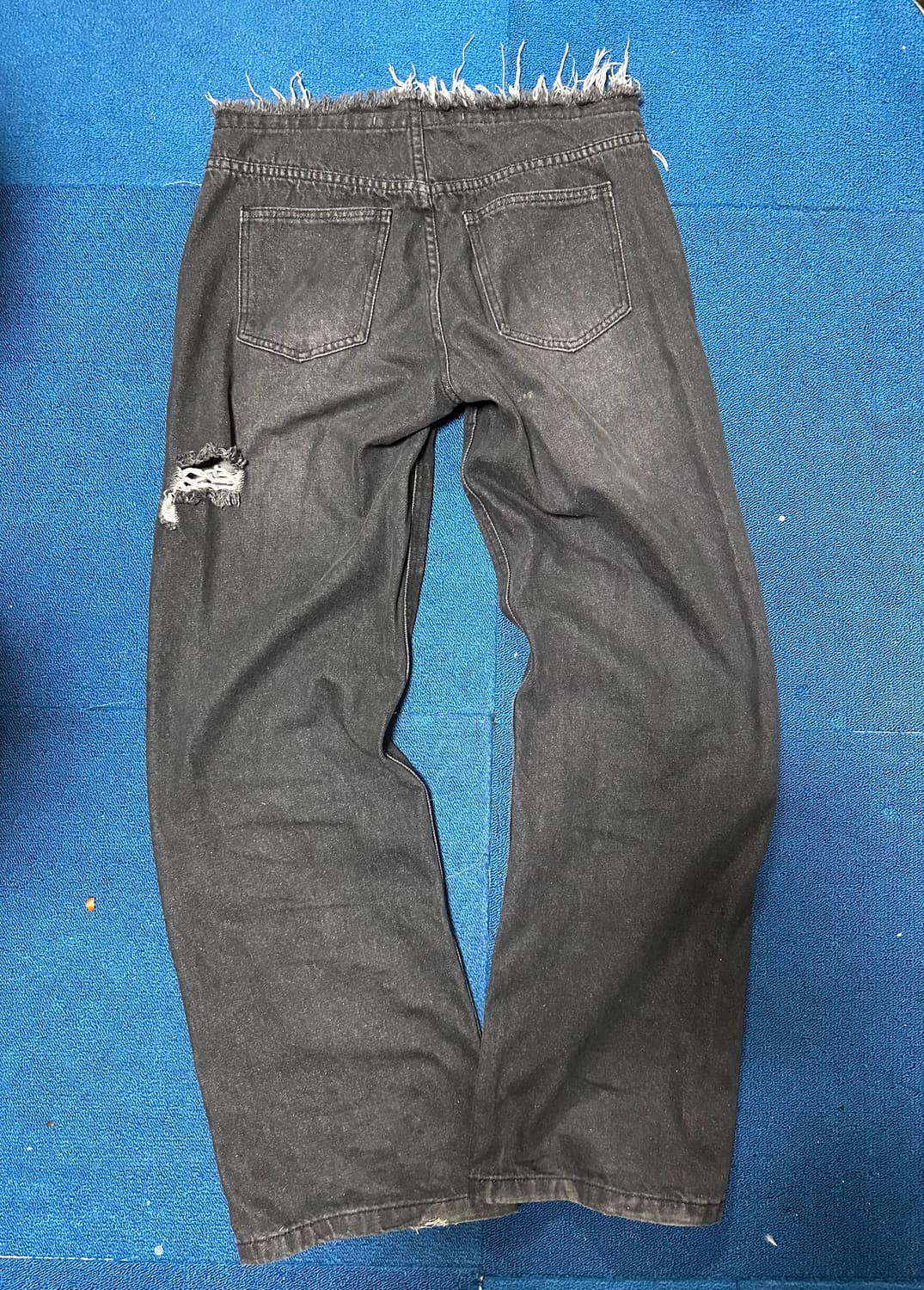 GATELESS destroyed denim washing pants 상품이미지9