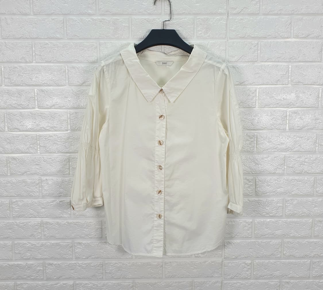 [55]주크 소매 셔링 블라우스 상품이미지4