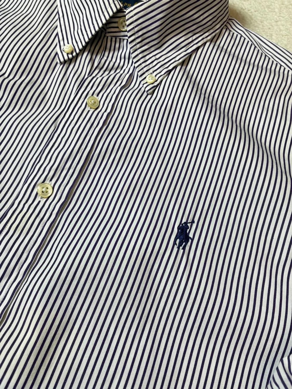 폴로 랄프로렌 시티보이룩 스트라이프 포니 로고 셔츠 PN7474 상품이미지3