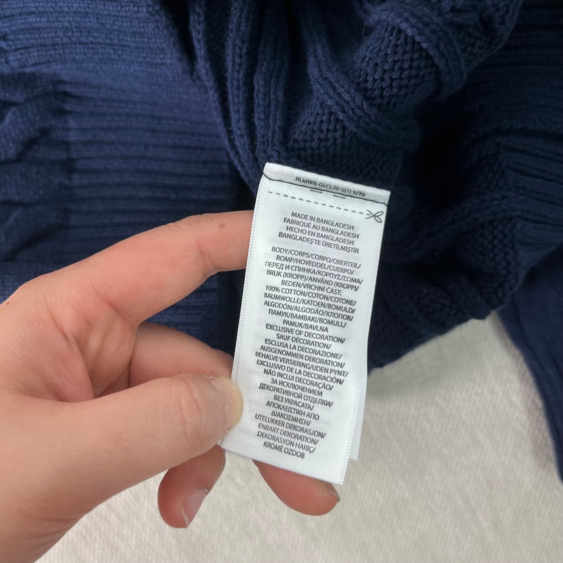 100 폴로랄프로렌 신형 꽈배기 반집업 니트 상품이미지5