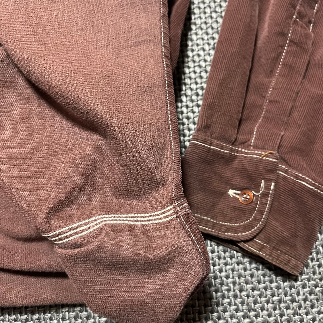 vintage 코듀로이 자수 셔츠 상품이미지6