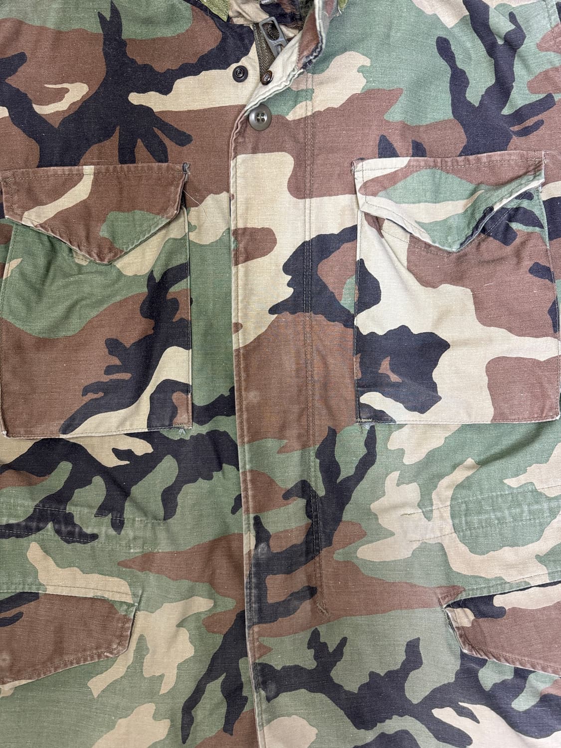 빈티지 90s us army 오리지널 m65 밀리터리 카모 CW 자켓 S 상품이미지2