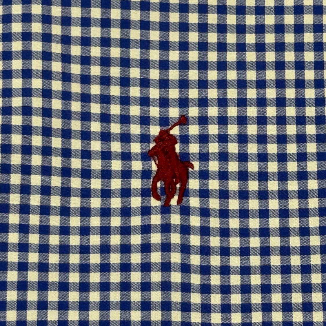 L) 폴로 랄프로렌 클래식핏 블루 깅엄 체크 포플린 셔츠 상품이미지4