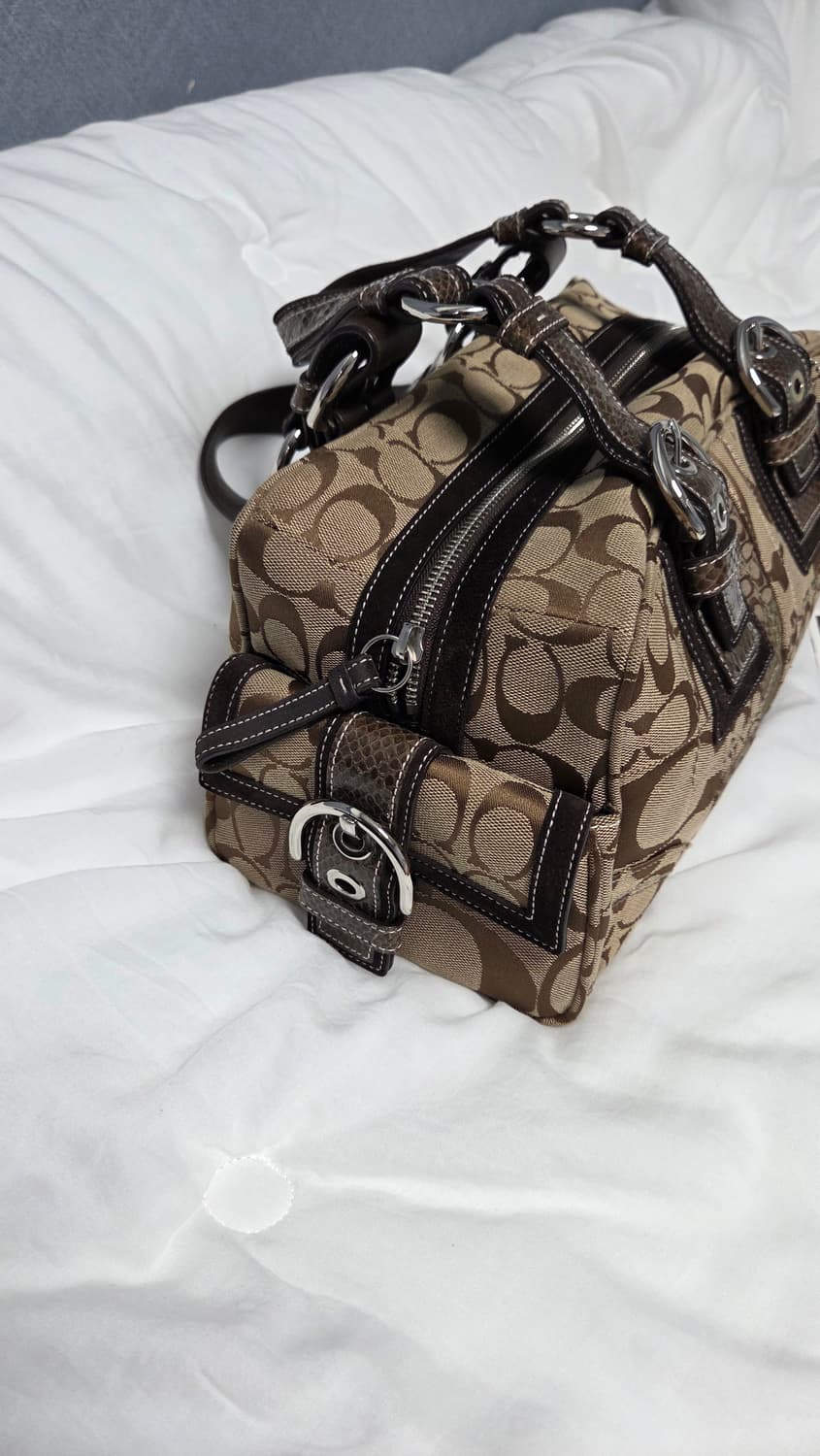 빈티지 코치 볼링백 토트백 상품이미지3