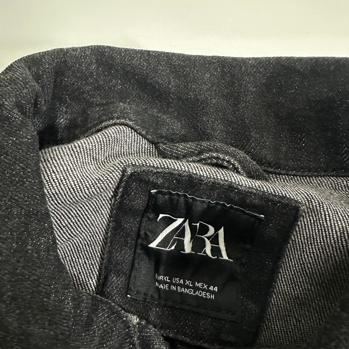 XL 자라 흑청 데님자켓 상품이미지4