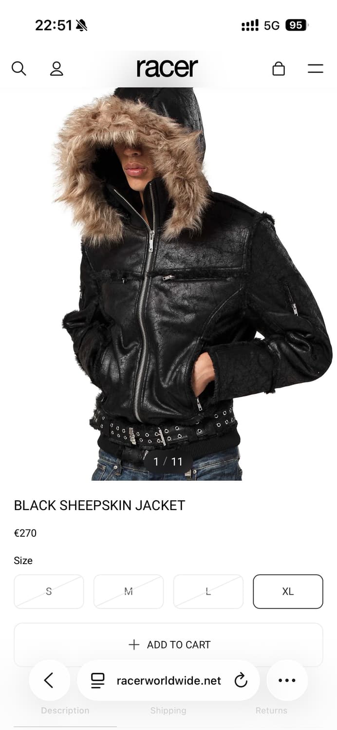 레이서 월드 와이드 쉽스킨 자켓 M 상품이미지1