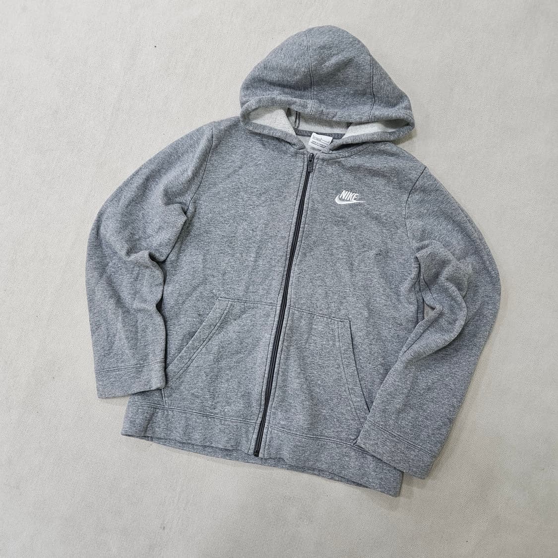 L 나이키 키즈 그레이 후드집업 0407Y 상품이미지1