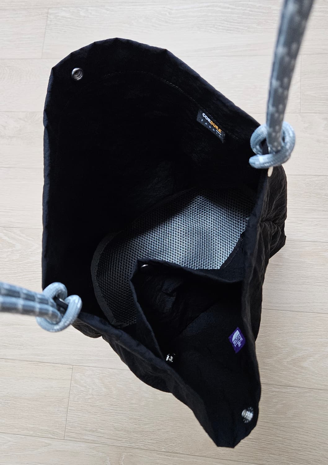 노스페이스 퍼플라벨 라운지 백 블랙 The Northface 상품이미지7