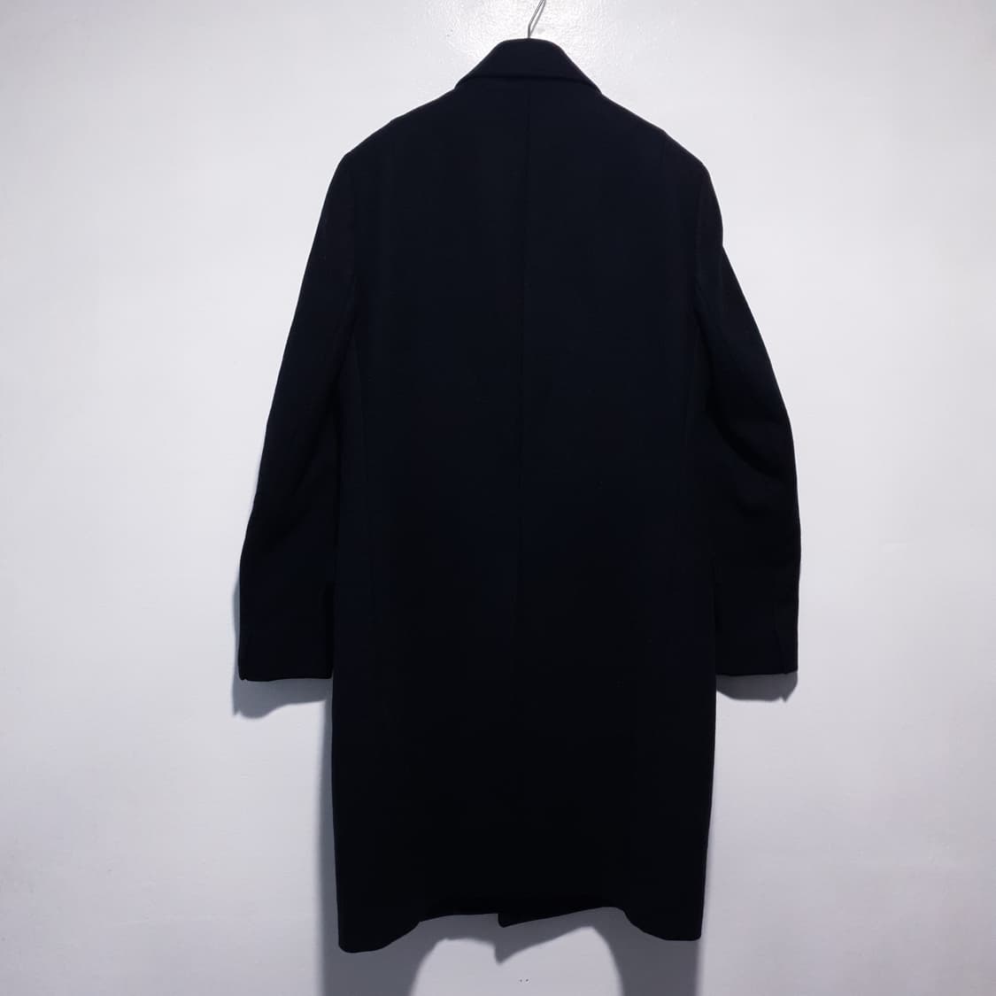 M (95) 올세인츠 클래식 더블 브레스티드 버튼 울 오키타 롱코트 블랙 상품이미지10