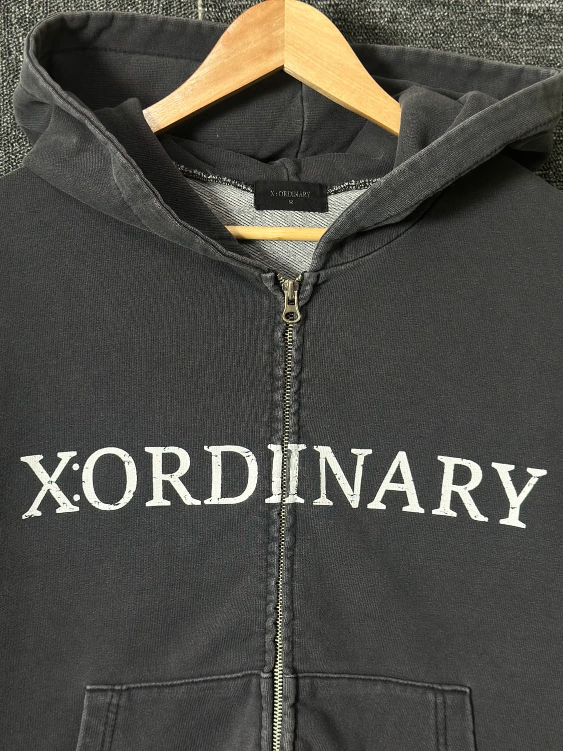 XORDINARY 후드집업 블랙 상품이미지4