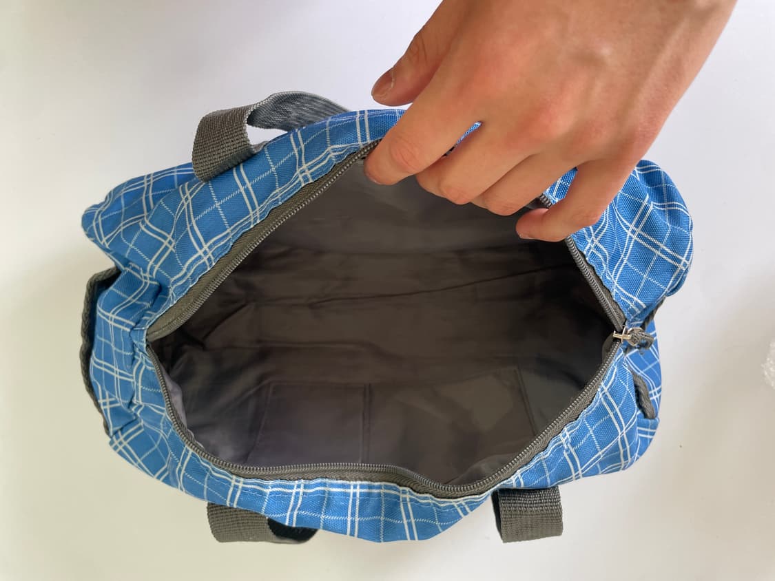 빈티지 체크 그레이 스포츠 백  상품이미지7