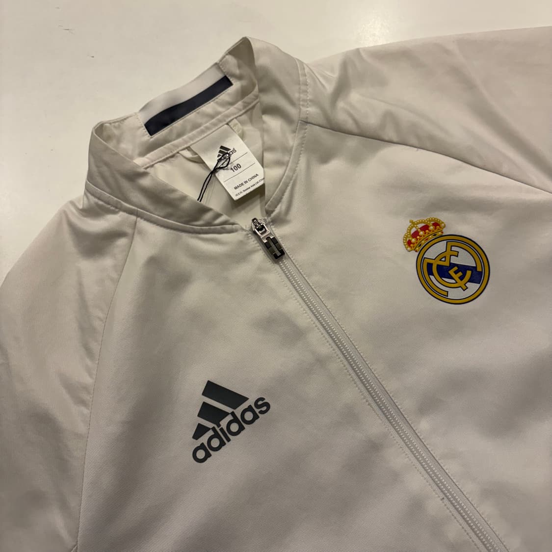 [100] 15s 아디다스 레알마드리드 트랙 자켓 화이트 D819 상품이미지3