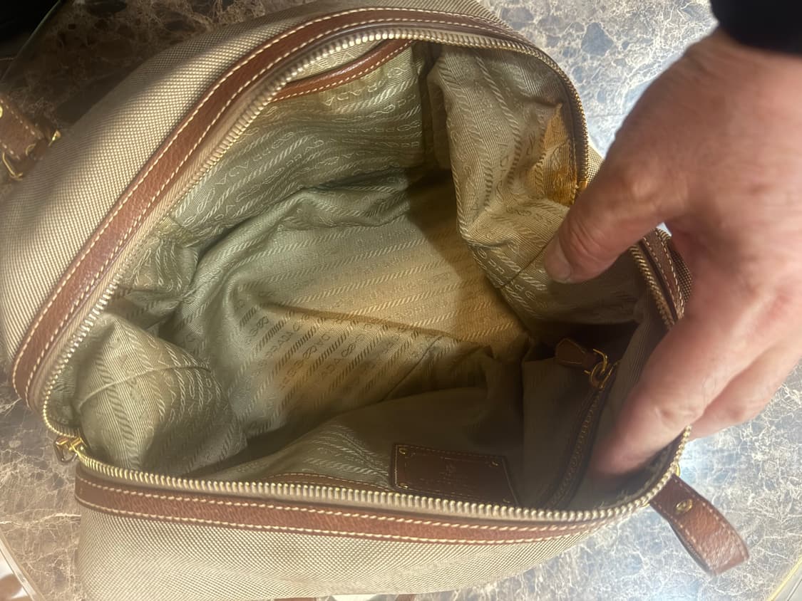 정품 프라다 캔버스 숄더백 팝니다 상품이미지5