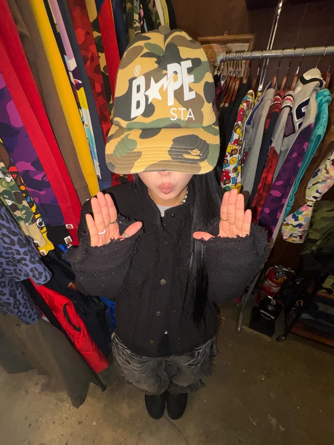 Bape Sta Camouflage Mesh Cap 상품이미지1