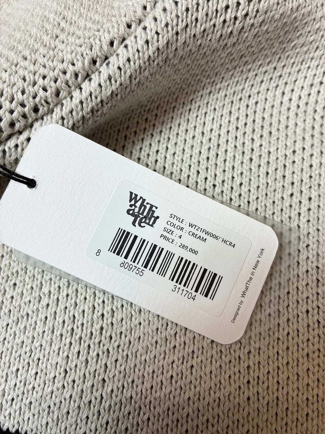왓더웨어21FW WhatThe Wear NY-126니트후드티 PN8906 상품이미지8