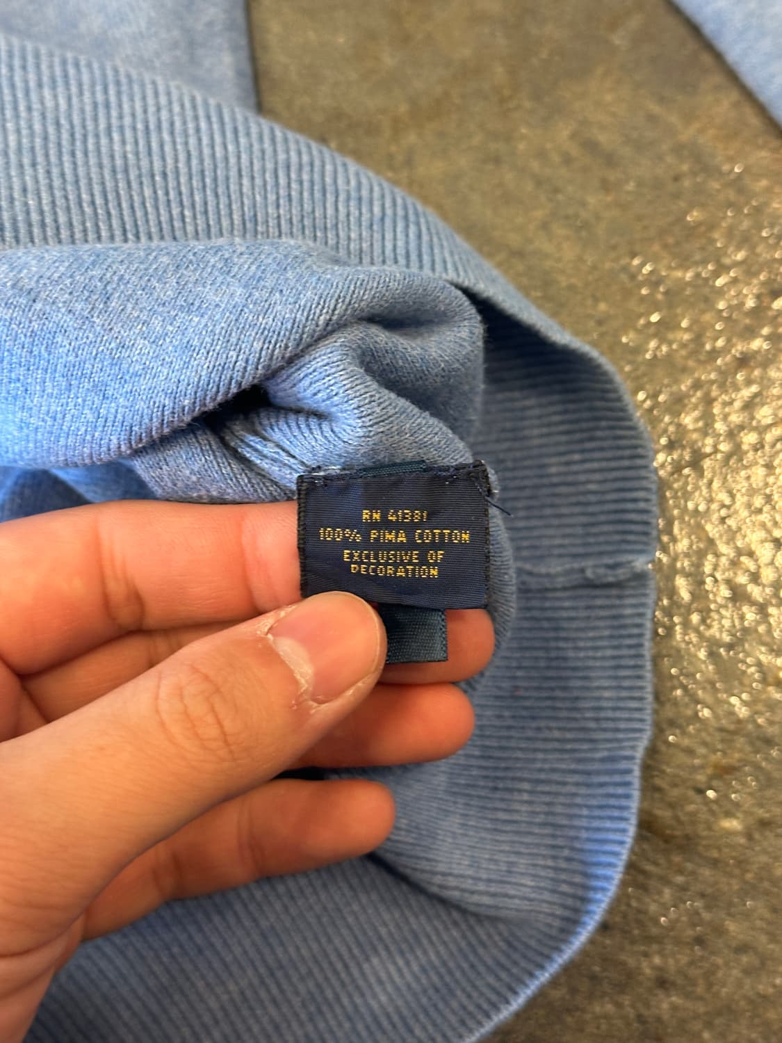 폴로 랄프로렌 브이넥 니트 S 상품이미지6