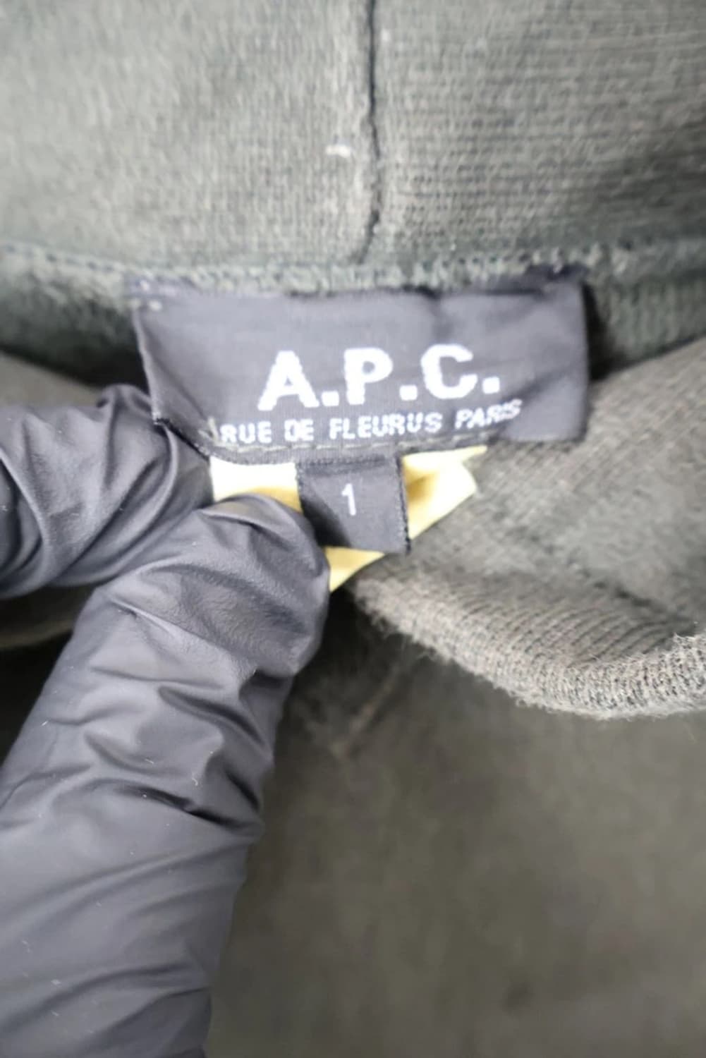 APC Faded Black Minimal Hoodie 상품이미지6