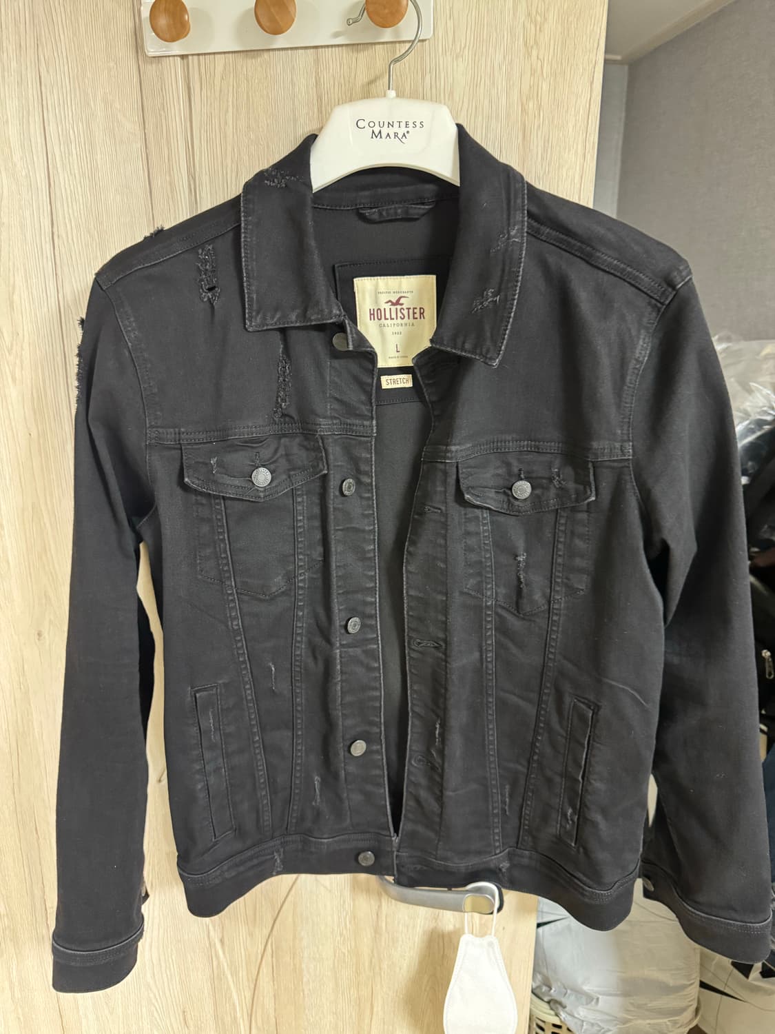 홀리스터 블랙 청자켓 L 상품이미지2