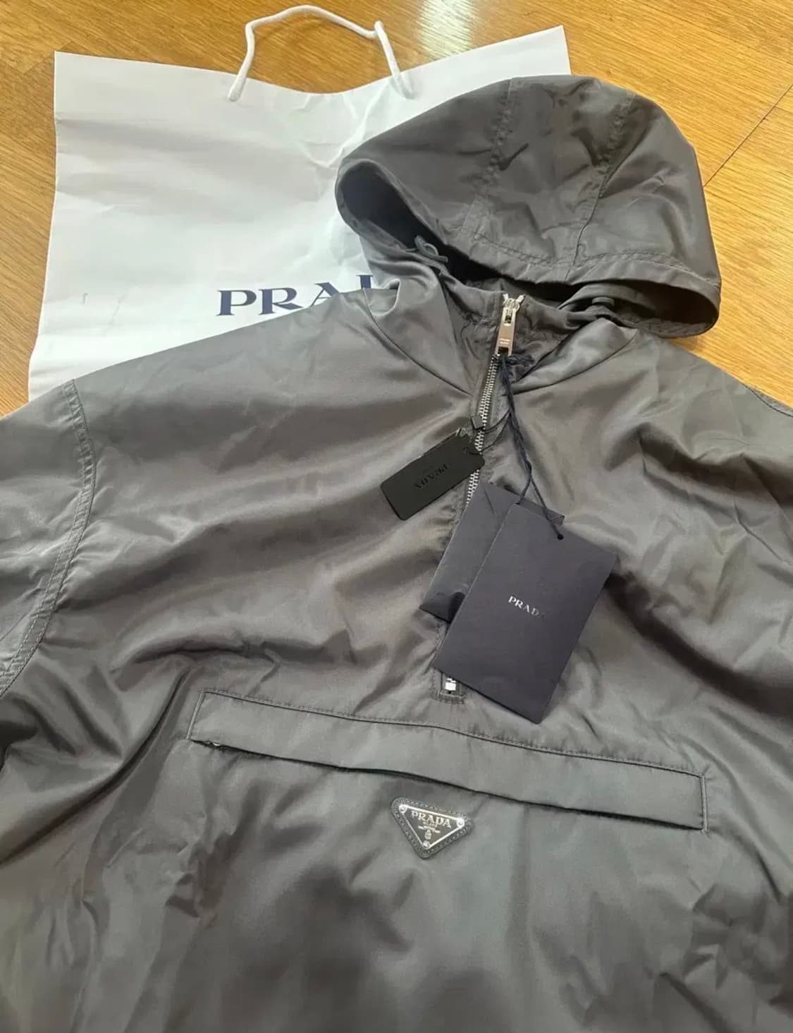 프라다/리나일론테크니컬후드아노락/M 상품이미지3
