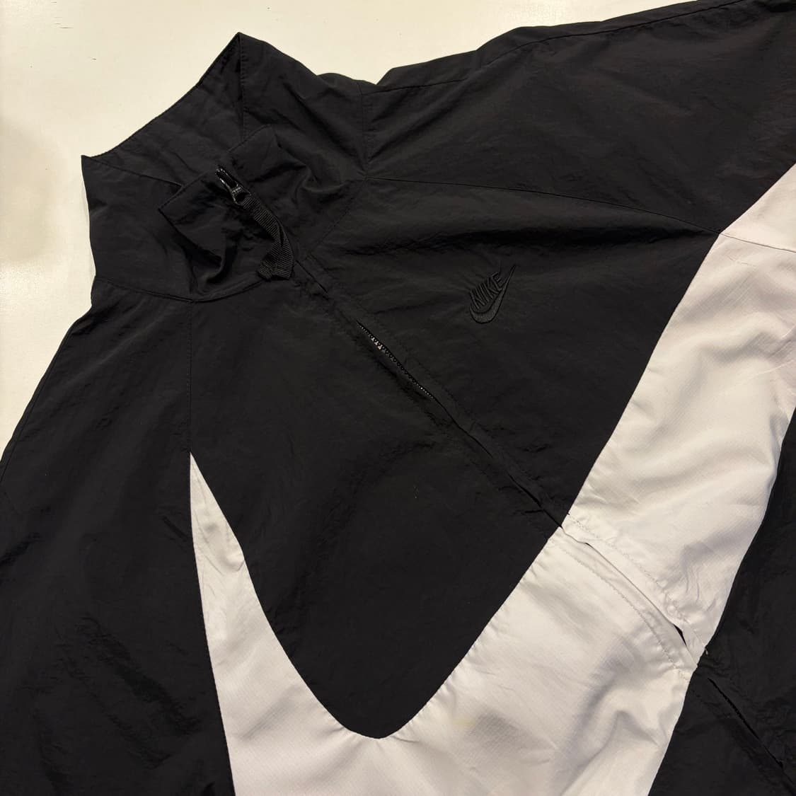 [L] 나이키 빅스우시 우븐 자켓 블랙/화이트 C21 상품이미지3