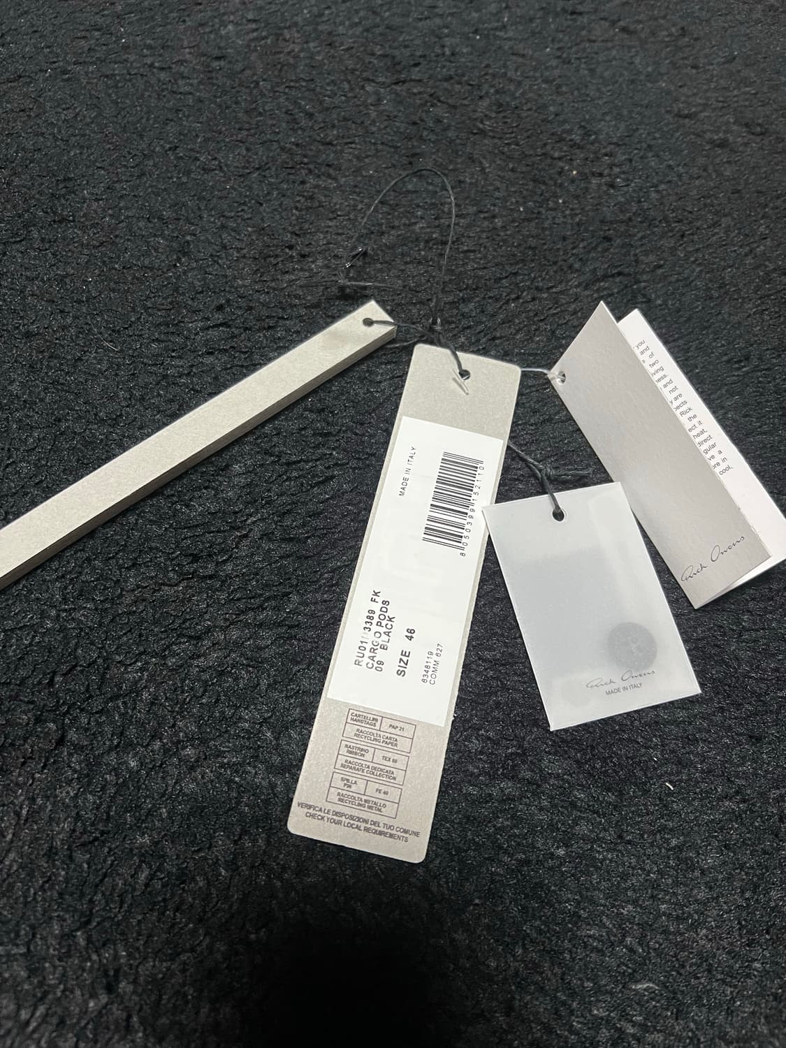 릭오웬스 카고 쇼츠 XS 상품이미지4