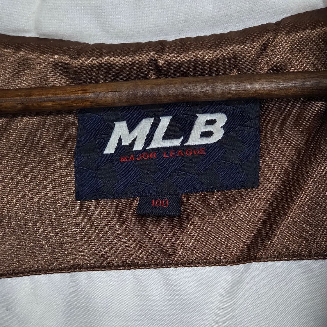 엠엘비 자이언츠 브라운 덕다운 후드 패딩 상품이미지8