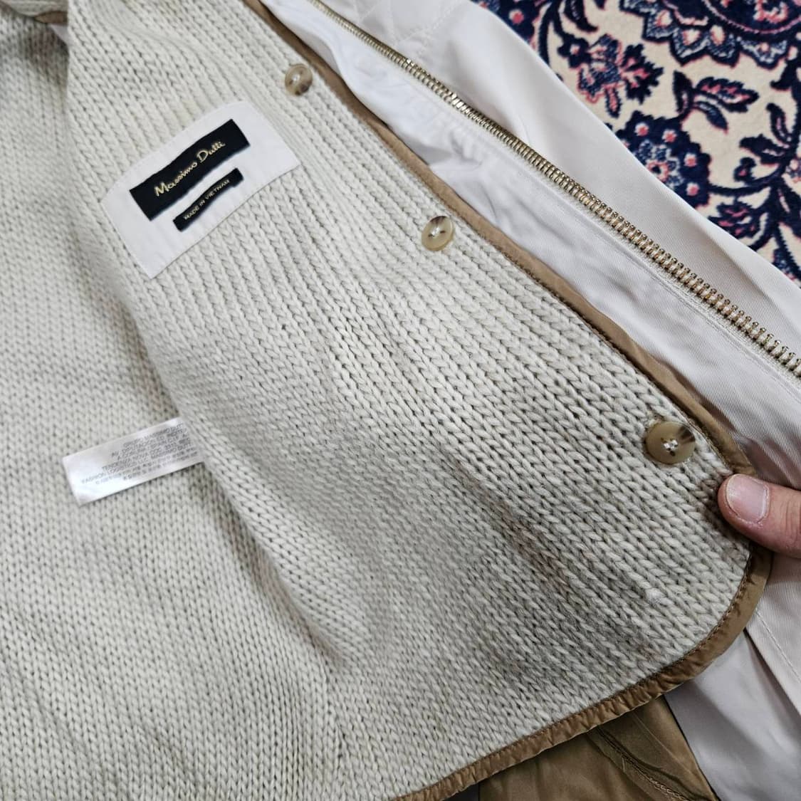 (새상품)마시모두띠 카라넥 후드 바람막이 사파리자켓 상품이미지5