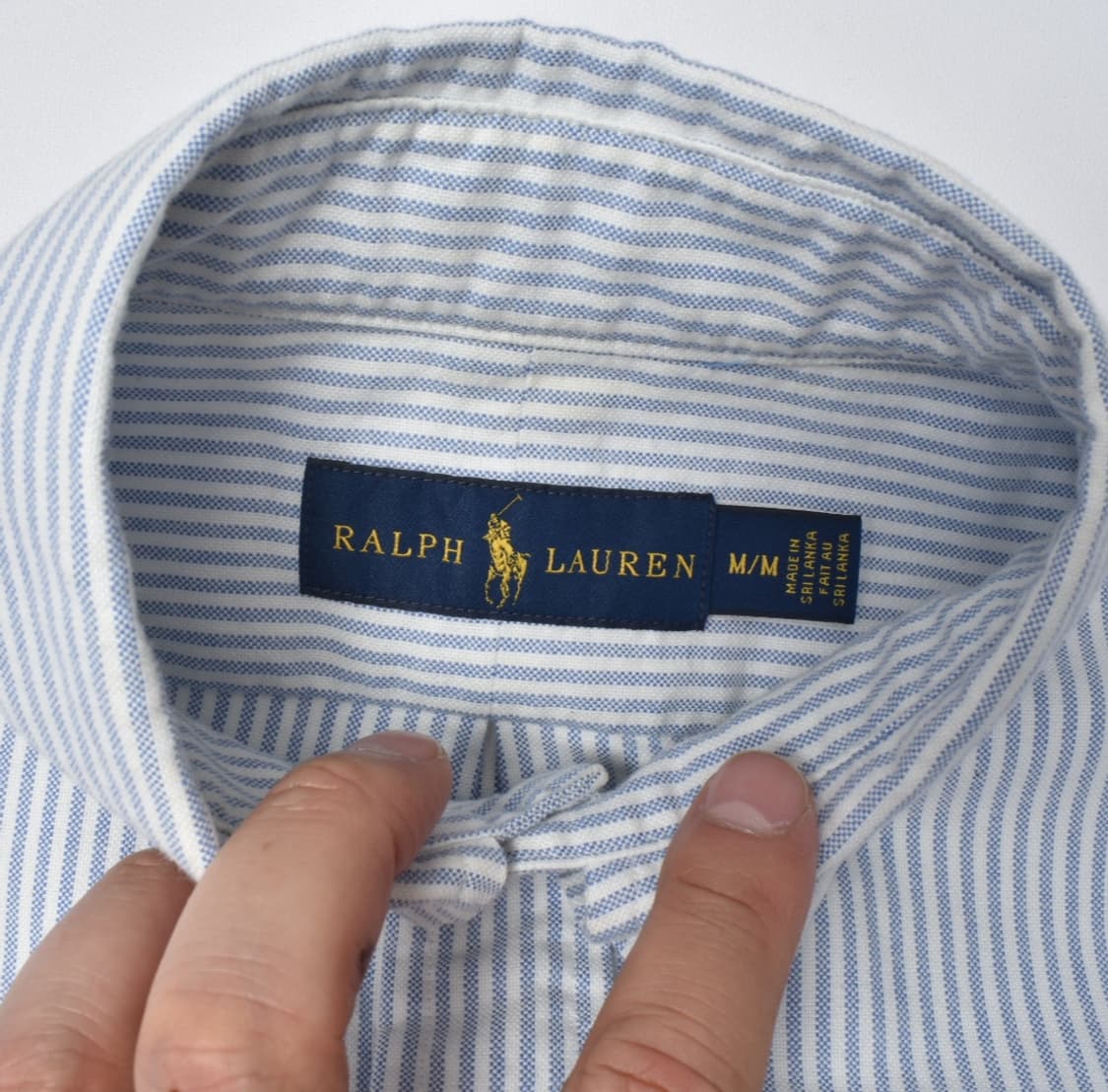 폴로 랄프로렌신 신형라벨 스트라이프 셔츠 남방 M N0749 상품이미지5