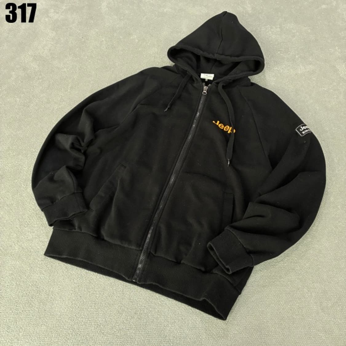 Jeep 블랙 후드집업 상품이미지1