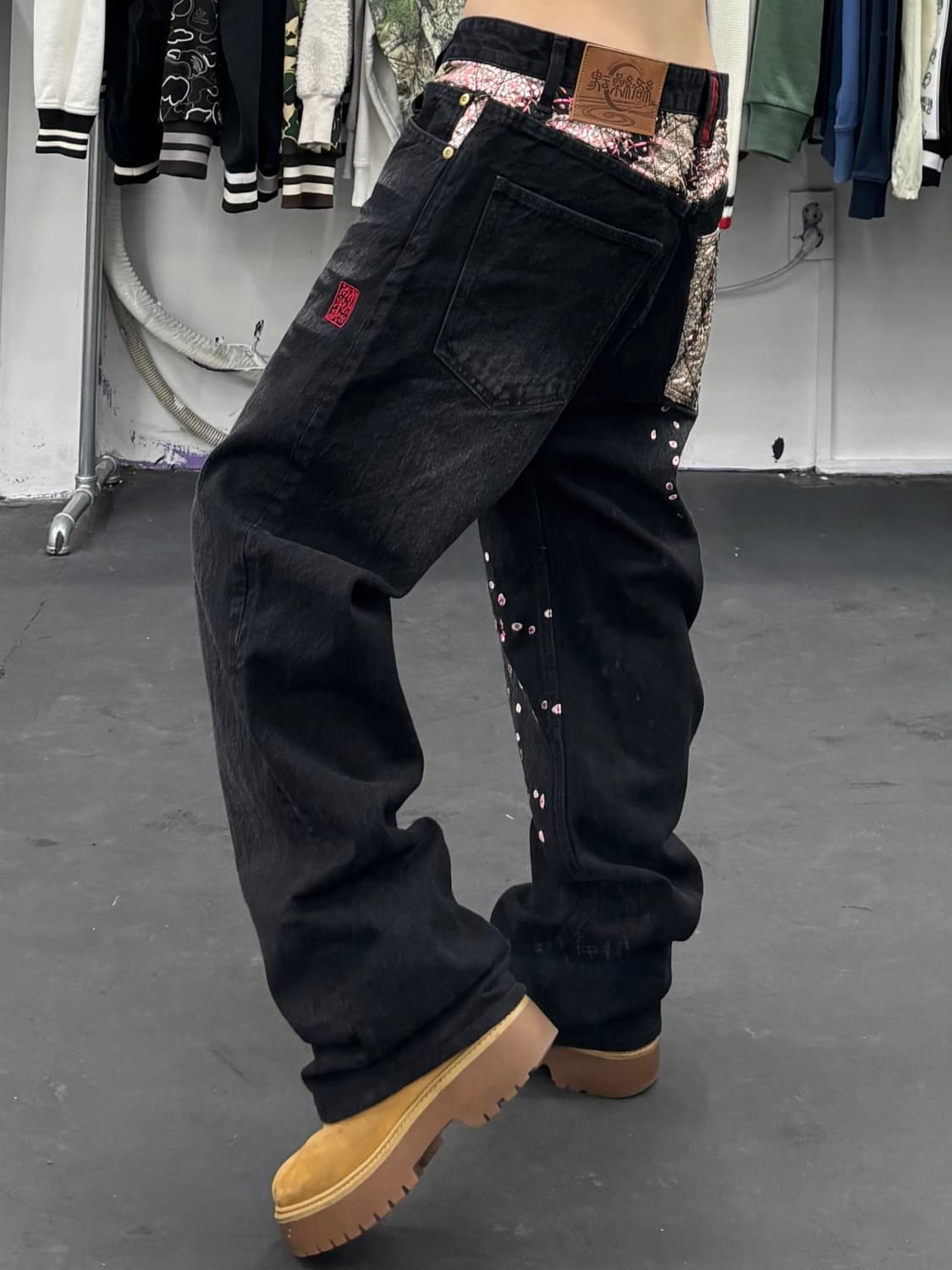 카라쿠리 타마시 오리엔탈 사쿠라 데님팬츠 상품이미지3