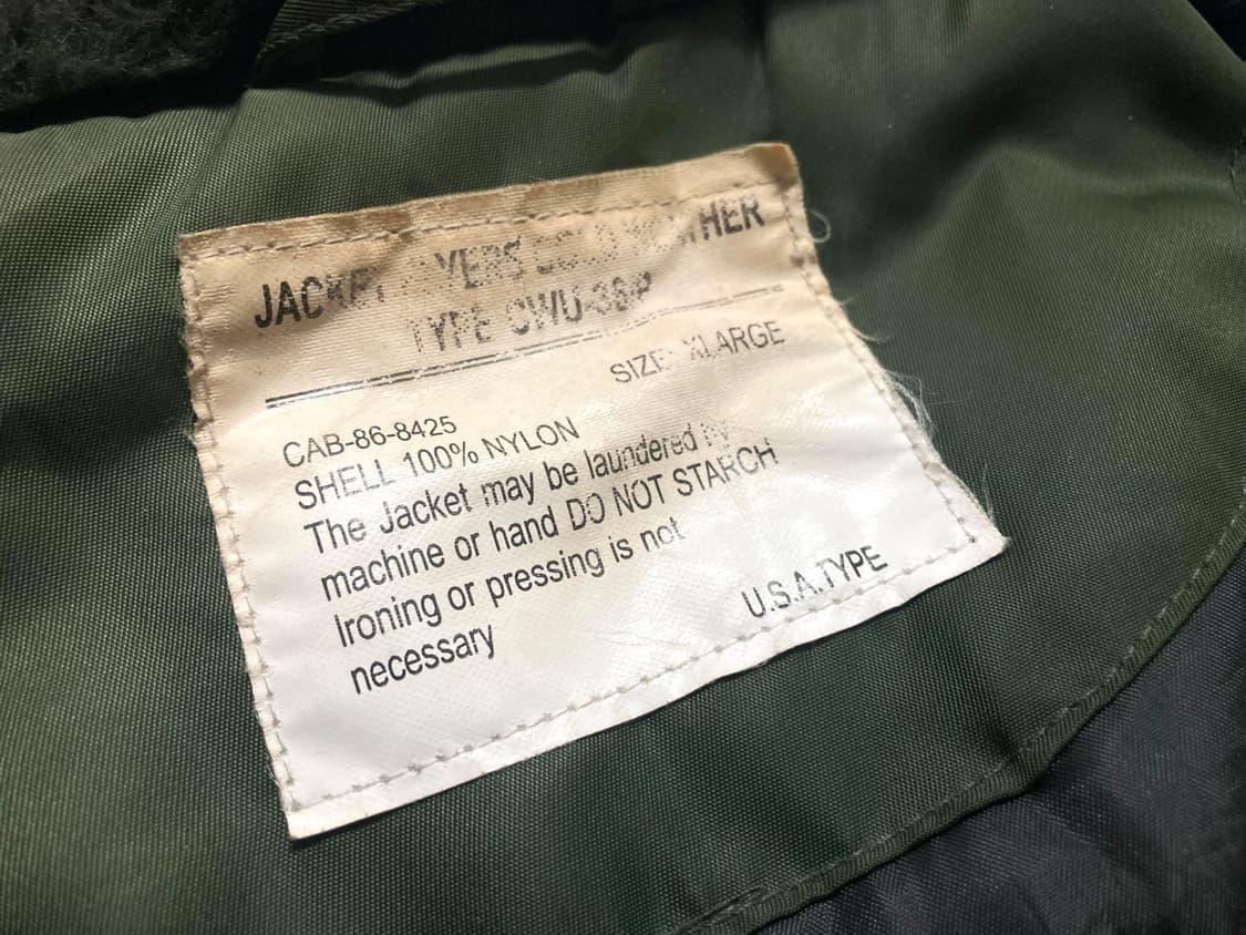 90s 미공군 구형 CWU Ma-1 항공점퍼 110~ 상품이미지5