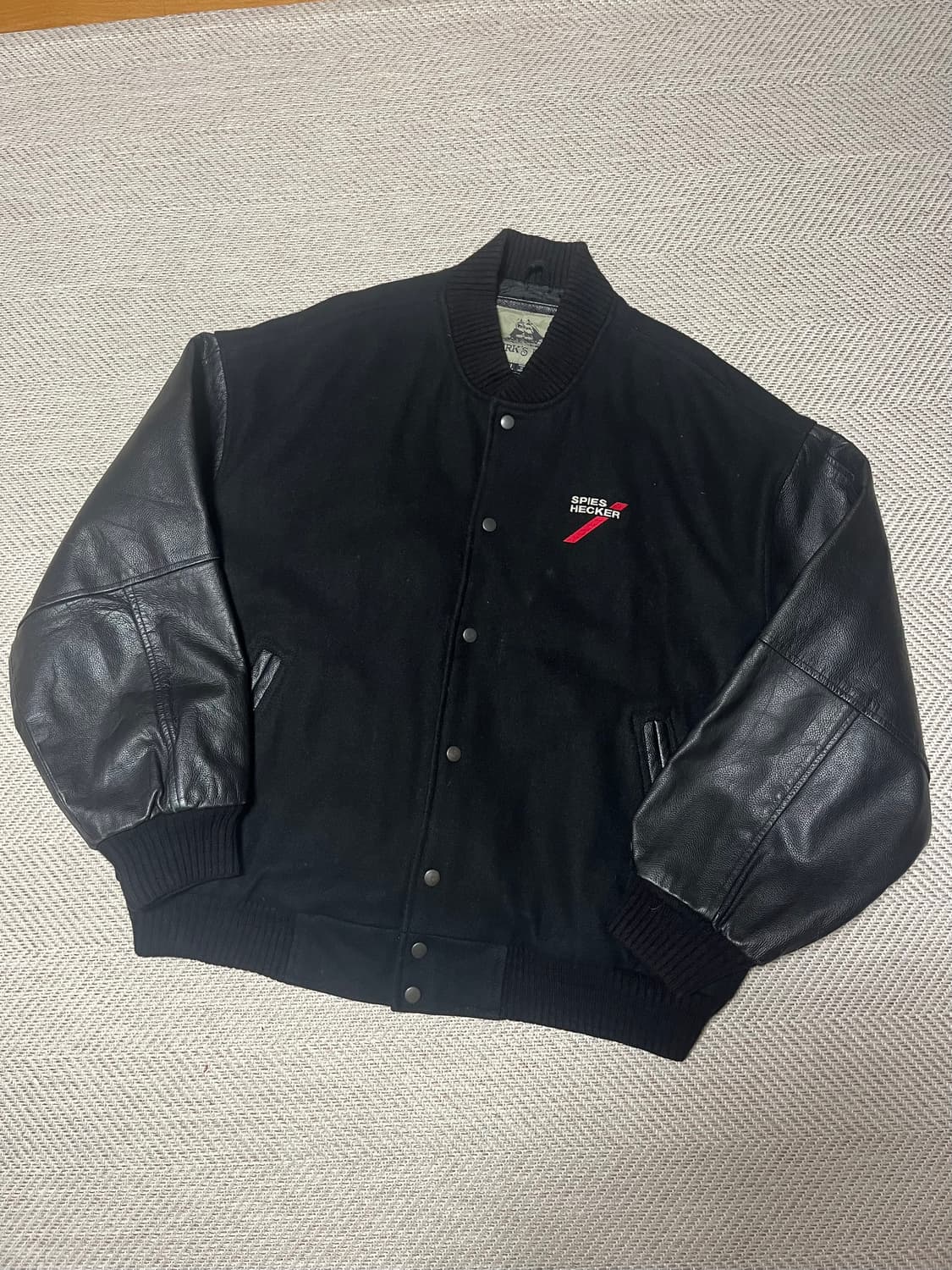 (XL) 빈티지 소가죽 레더 바시티 자켓 야구잠바 패딩 상품이미지1