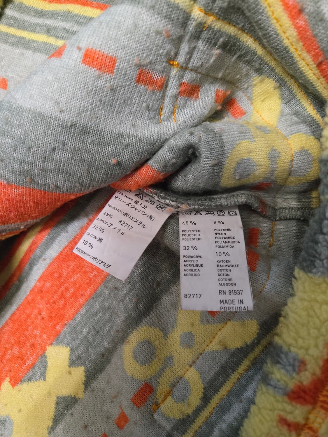 [Oilily] 오일릴리 유니크 패턴 아노락 후리스 하프 집업 상품이미지8