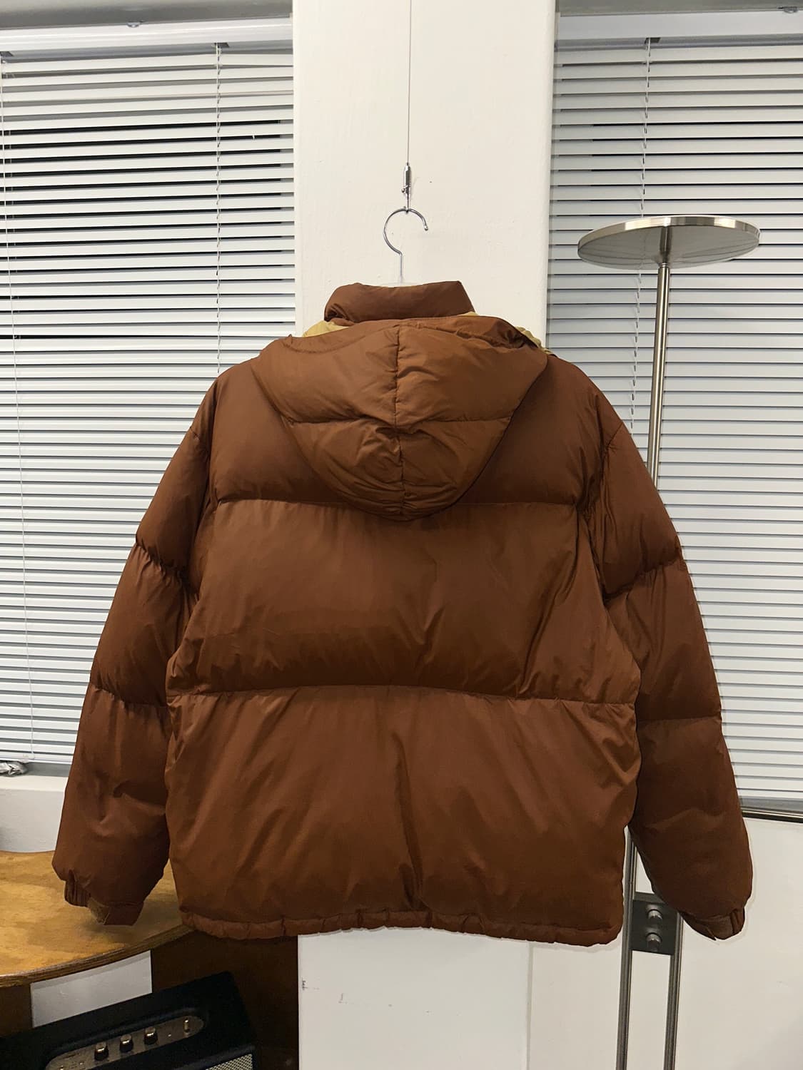 YESEYESEE 덕다운 후드 패딩 (M)브라운 상품이미지3