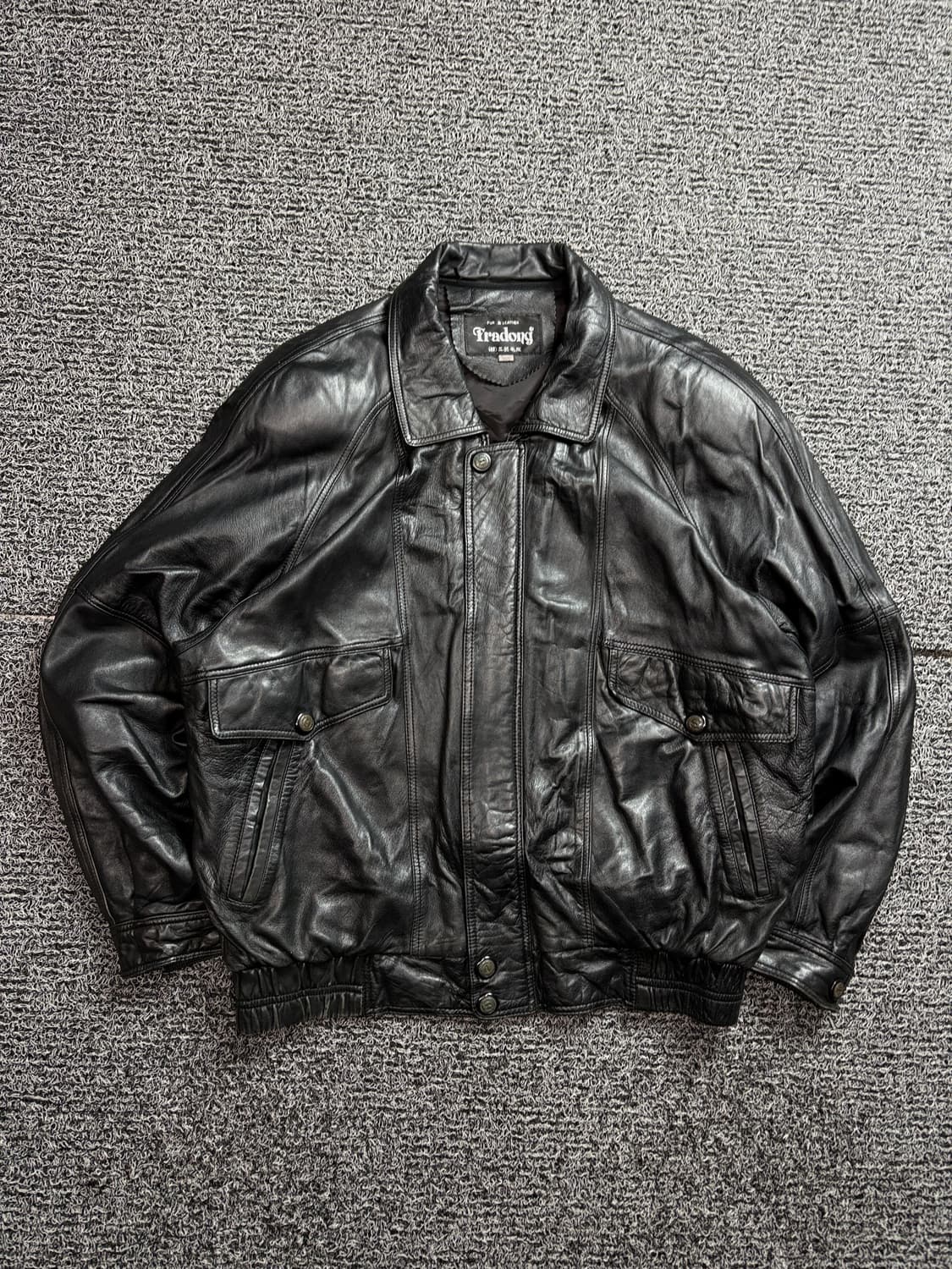 FRADONY 아카이브 램스킨 봄버 레더 자켓 2076 상품이미지2