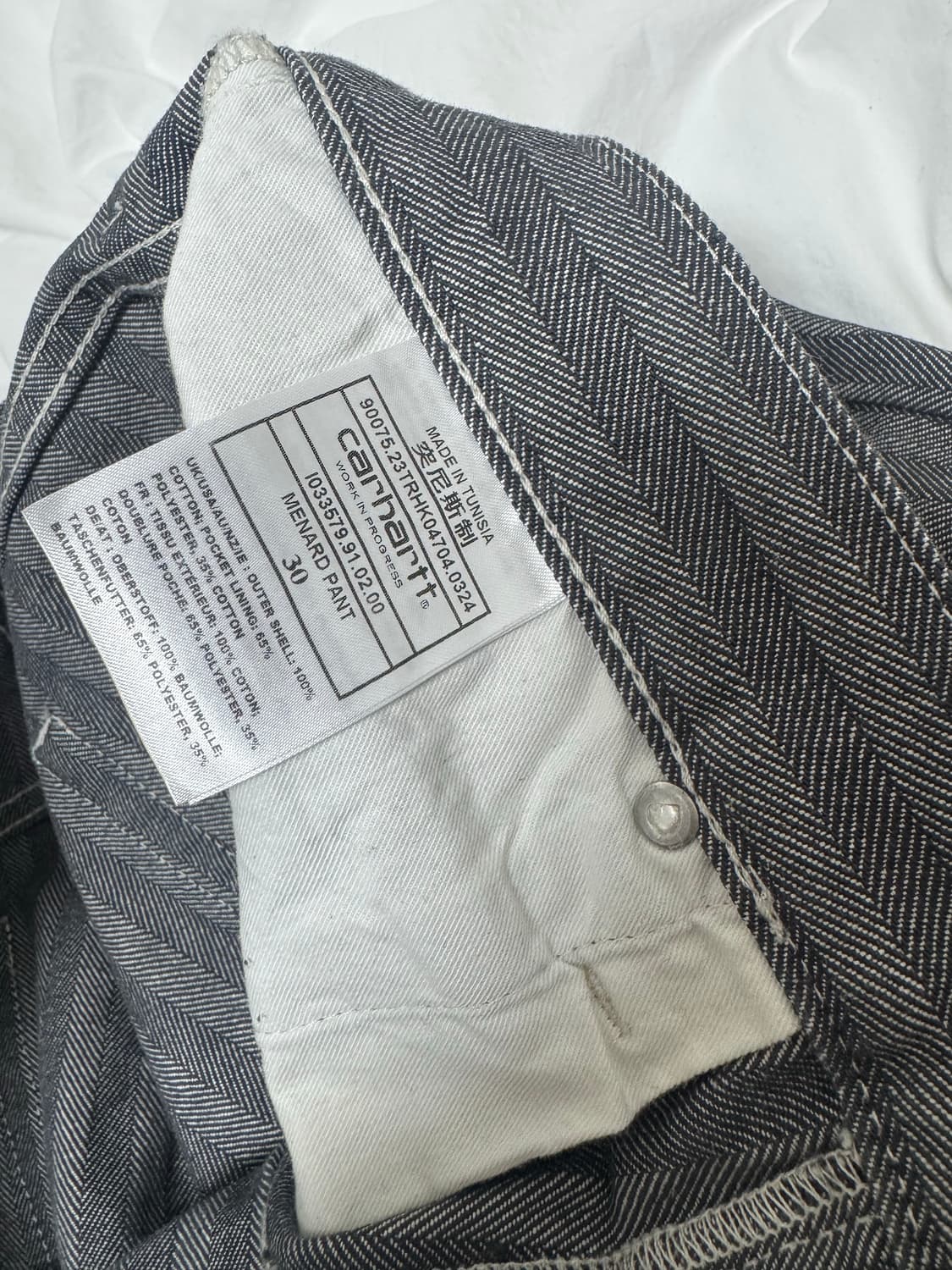 칼하트 스트라이프 데님 상품이미지4