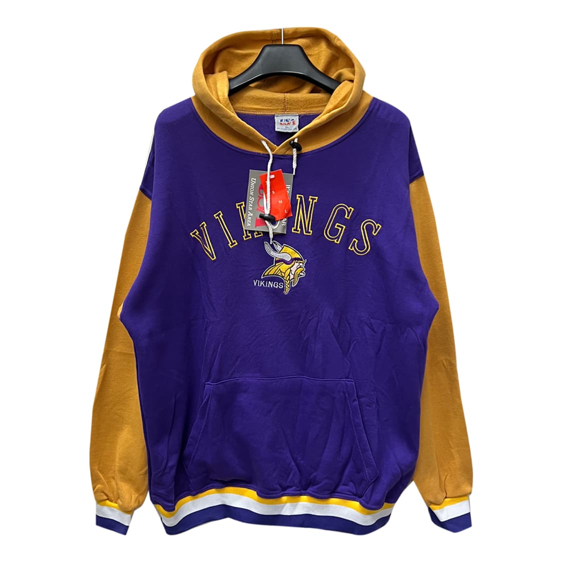 90s USA 미네소타 바이킹스 데드스탁 빈티지 후드티 XL 상품이미지1
