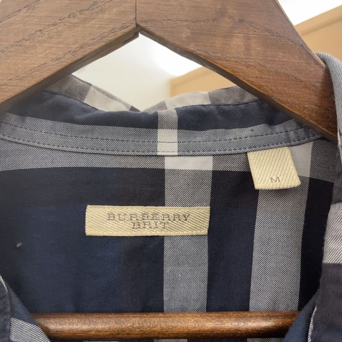 버버리 정품 컨트리 캐주얼 플란넬 체크 셔츠 M C08409 상품이미지5