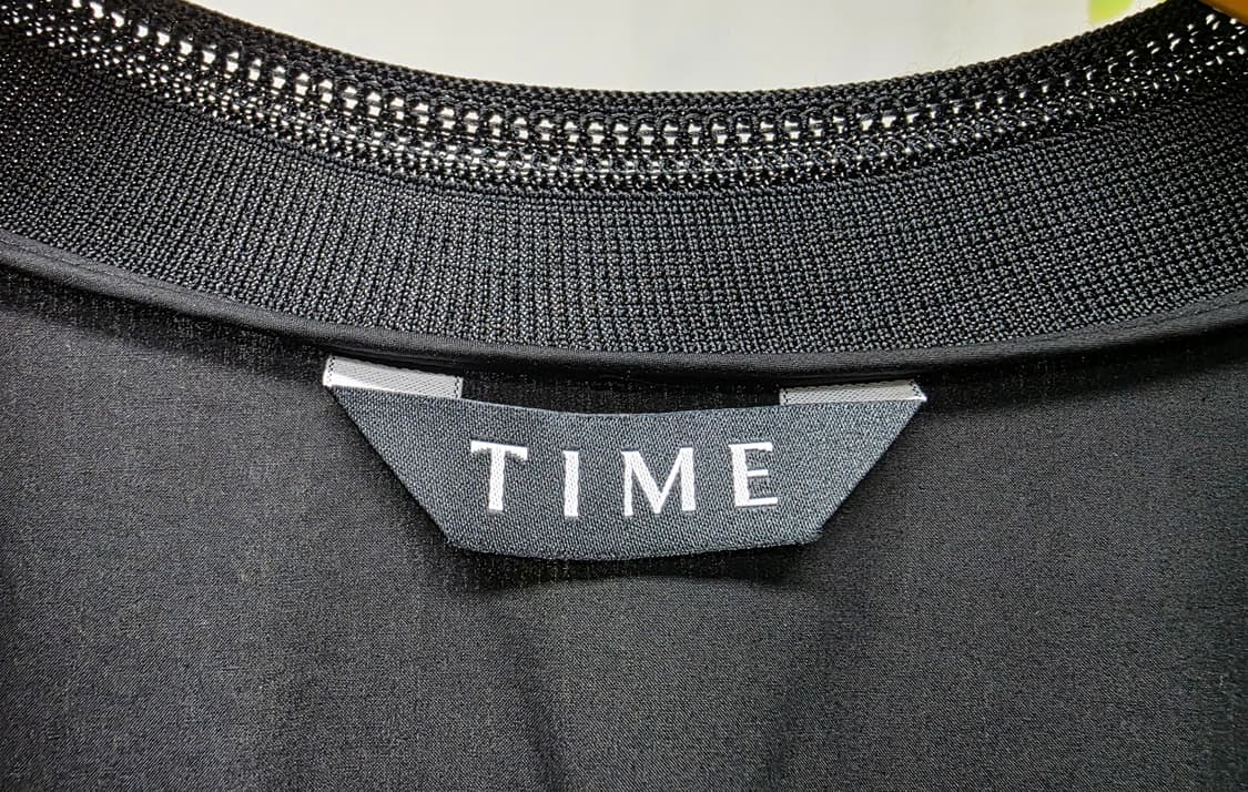 타임 반팔 롱원피스 55 셔링 플레어 허리밴딩 풀집업 원피스 WM33 상품이미지2