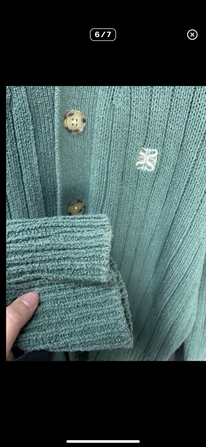 세터 세이지그린 부클 가디건 A2925 상품이미지6