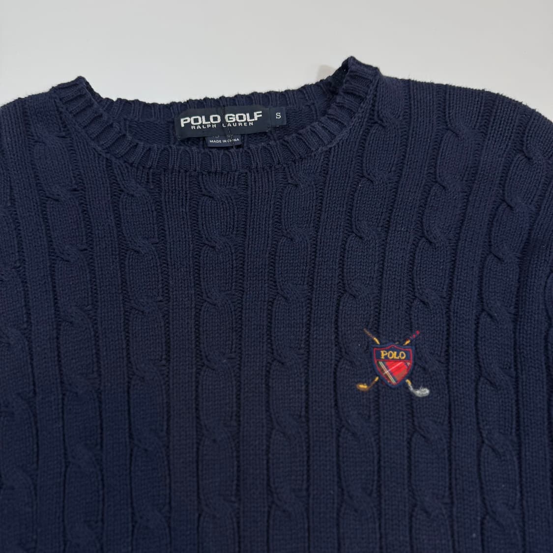 폴로 골프 네이비 꽤배기 니트 상품이미지4