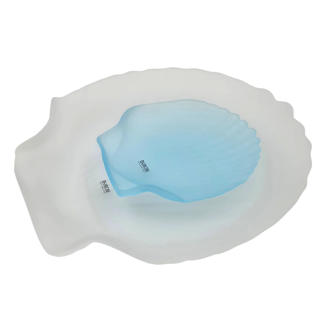 80s 히로타 핸드블로운 마블 조개 접시 트레이 1p 상품이미지4