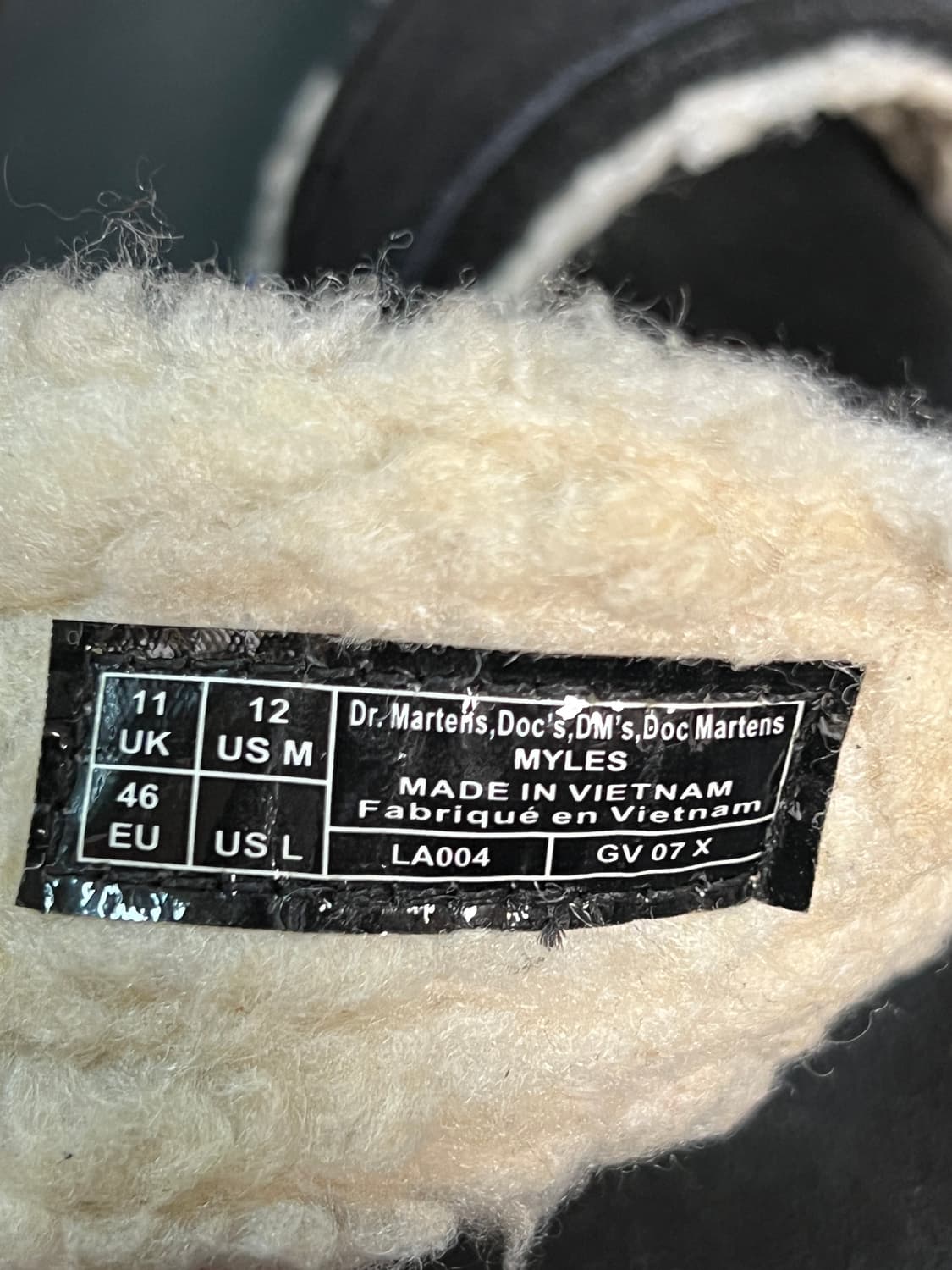 닥터마틴 Myles 퍼 슬리퍼 블랙 46 (295mm) 상품이미지6
