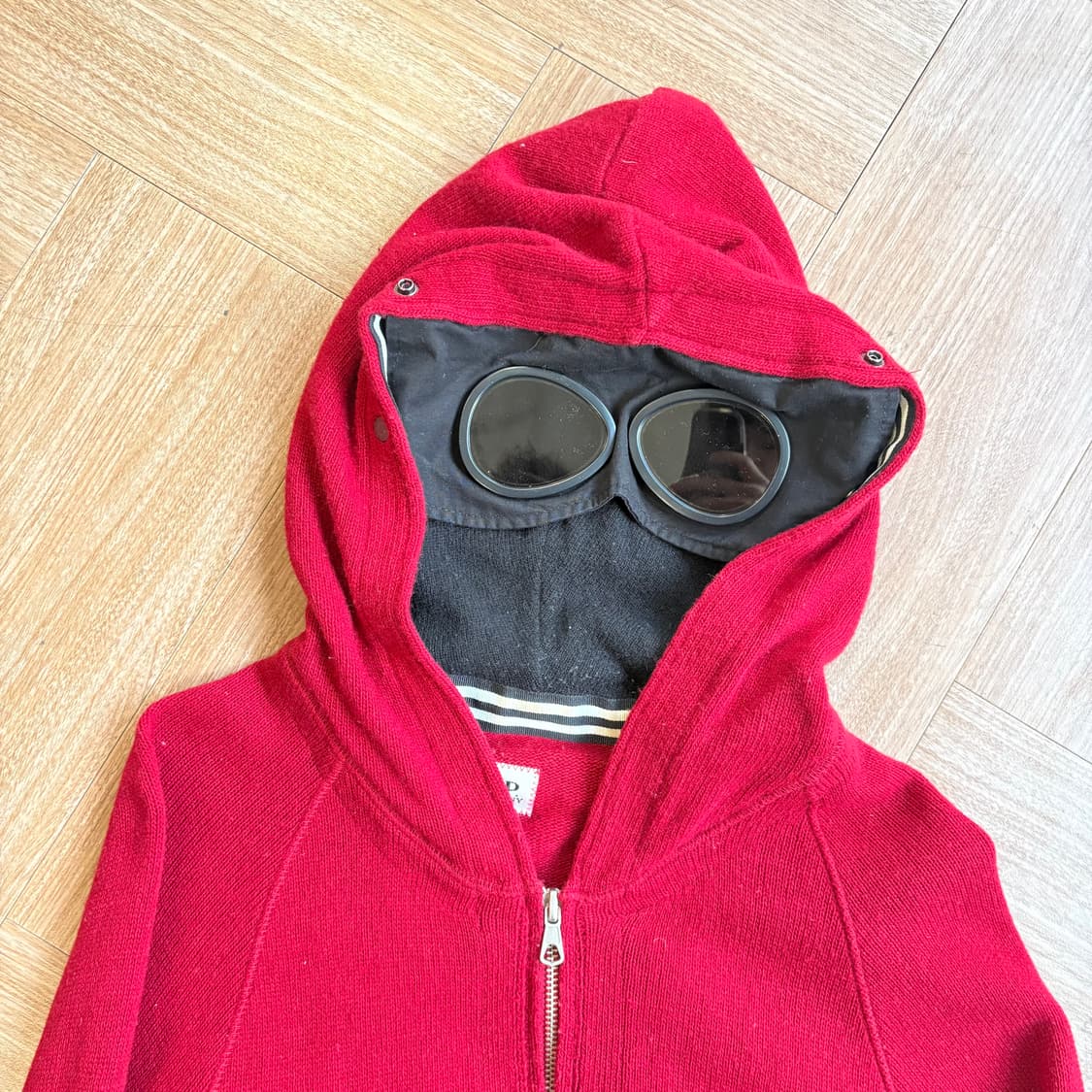 씨피컴퍼니 울 니트 고글 집업 자켓 상품이미지5