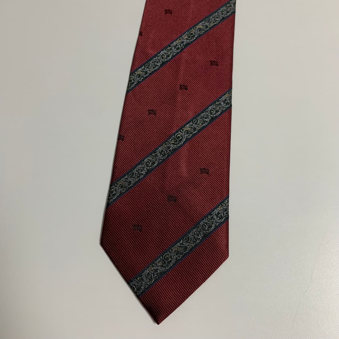 버버리(BURBERRY) 모노그램 명품넥타이 A+등급 8.9cm 상품이미지10