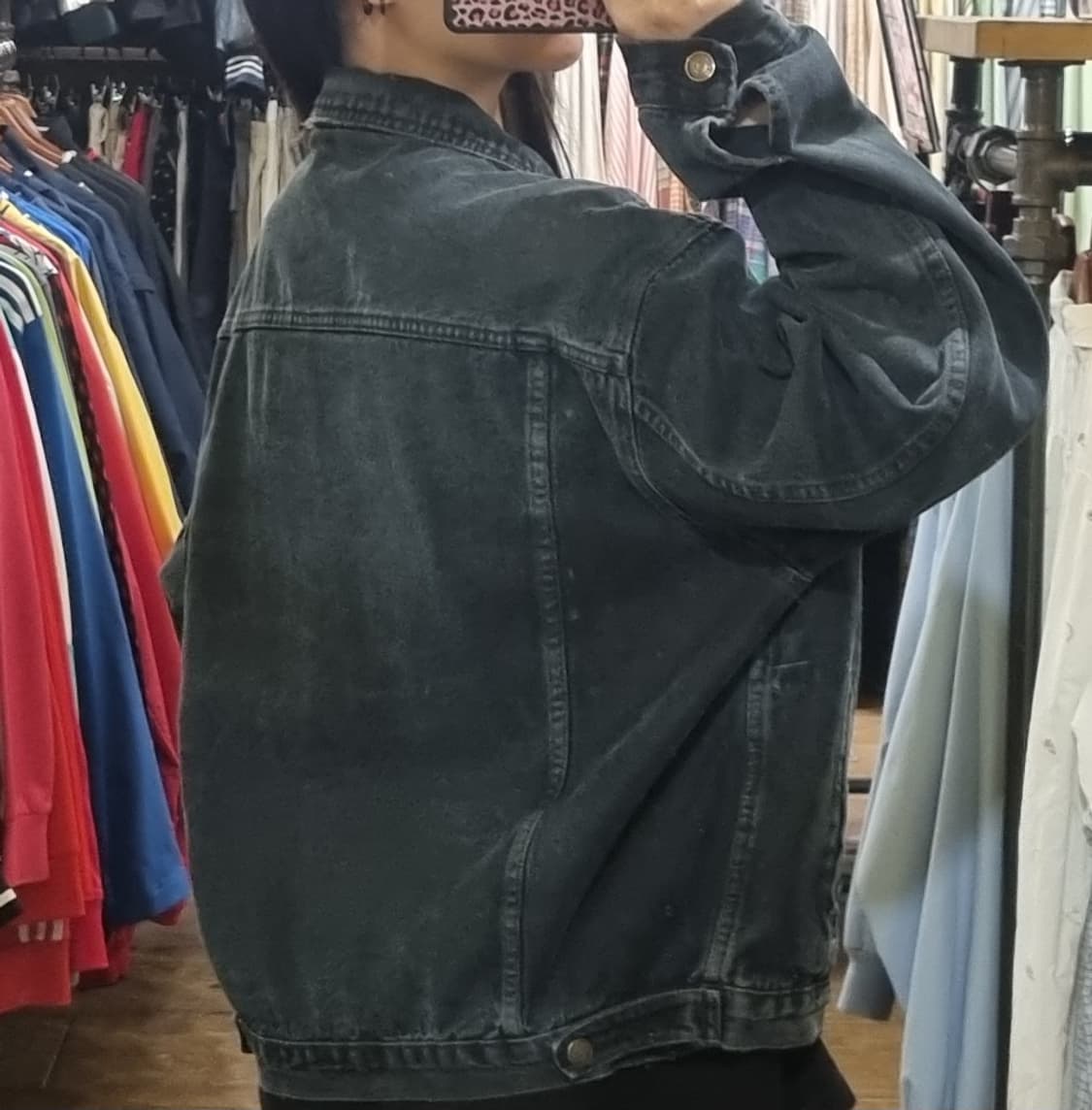 [Hi] vtg 빈티지 데님자켓 블랙 상품이미지6